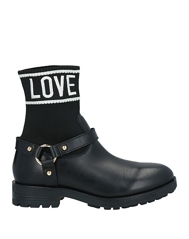 LOVE MOSCHINO Ankle boot Black Calfskin