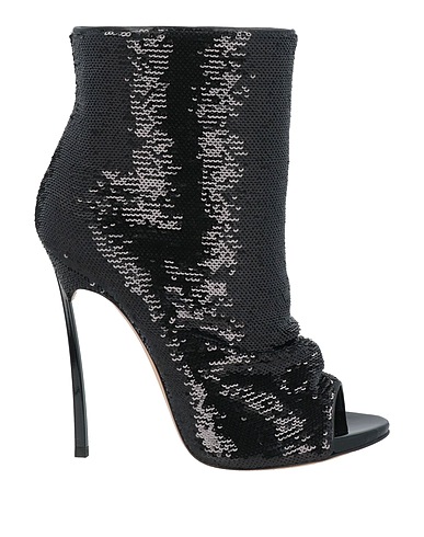 CASADEI Ankle boot Black Textile fibres