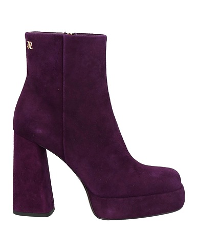 FABI Ankle boot Purple Leather