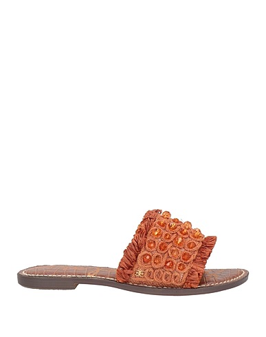 SAM EDELMAN Sandals Tan Natural raffia, String
