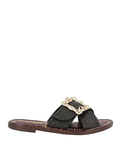 SAM EDELMAN Sandals Black Textile fibres
