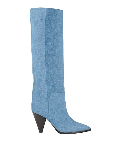 ISABEL MARANT Boots Blue 100% Calfskin