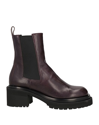 OFFICINE CREATIVE ITALIA Ankle boot Dark purple Leather