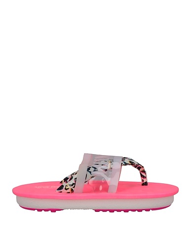 MOON BOOT Flip flops Cream Leather, PVC - Polyvinyl chloride