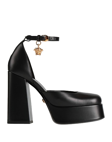 VERSACE Pump Black Calfskin