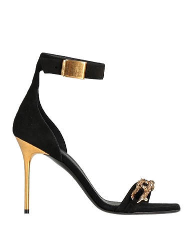 BALMAIN Sandals Black Leather