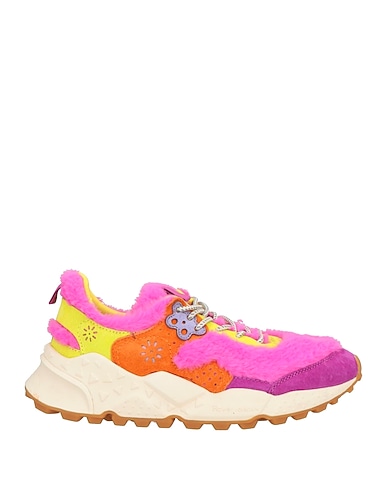 FLOWER MOUNTAIN® Sneakers Mauve Leather, Textile fibers