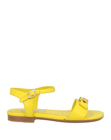 DOLCE&GABBANA Sandals Lime green 100% Leather