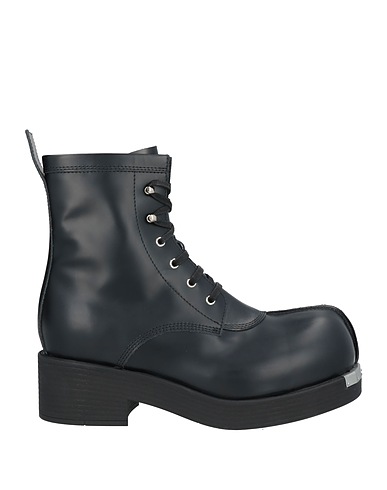 MM6 MAISON MARGIELA ショートブーツ ブラック 革（なめし加工）