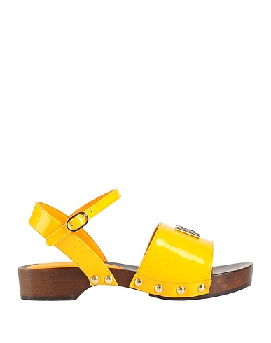 DOLCE&GABBANA Sandals Yellow Calfskin