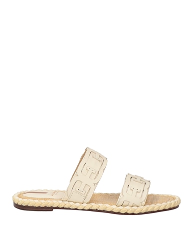 SAM EDELMAN Sandalen Elfenbein Leder, Gewebefasern