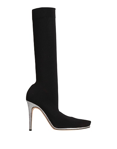 RENE' CAOVILLA Boots Black Textile fibres