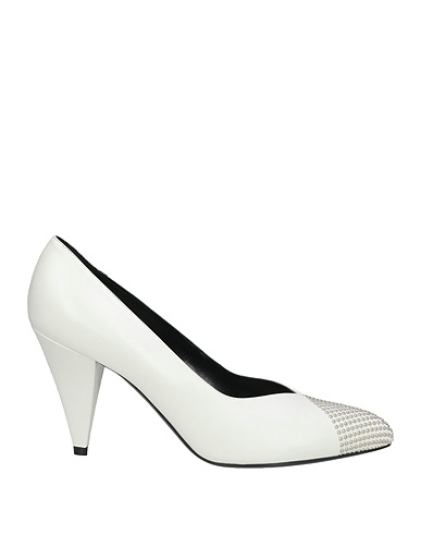 CELINE Pump White Leather