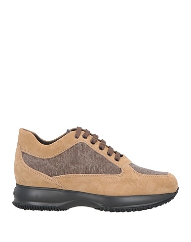 HOGAN Sneakers Sand Leather, Textile fibers