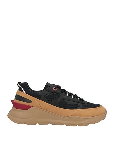 D.A.T.E. Sneakers Μαύρο Δέρμα, Ίνες υφασμάτων
