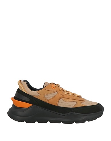 D.A.T.E. Sneakers Καφέ Δέρμα, Ίνες υφασμάτων