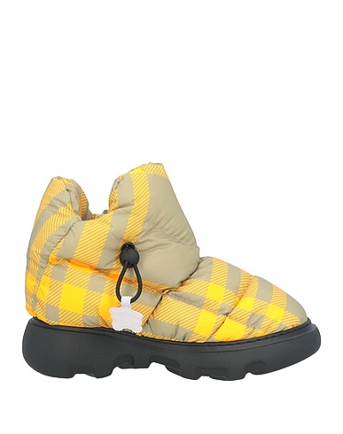 BURBERRY Ankle boot Yellow Textile fibers