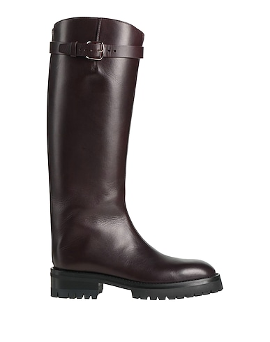 ANN DEMEULEMEESTER Boots Plum Leather
