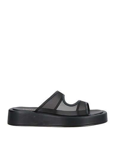 ELLEME Sandali Nero Pelle, Fibre tessili