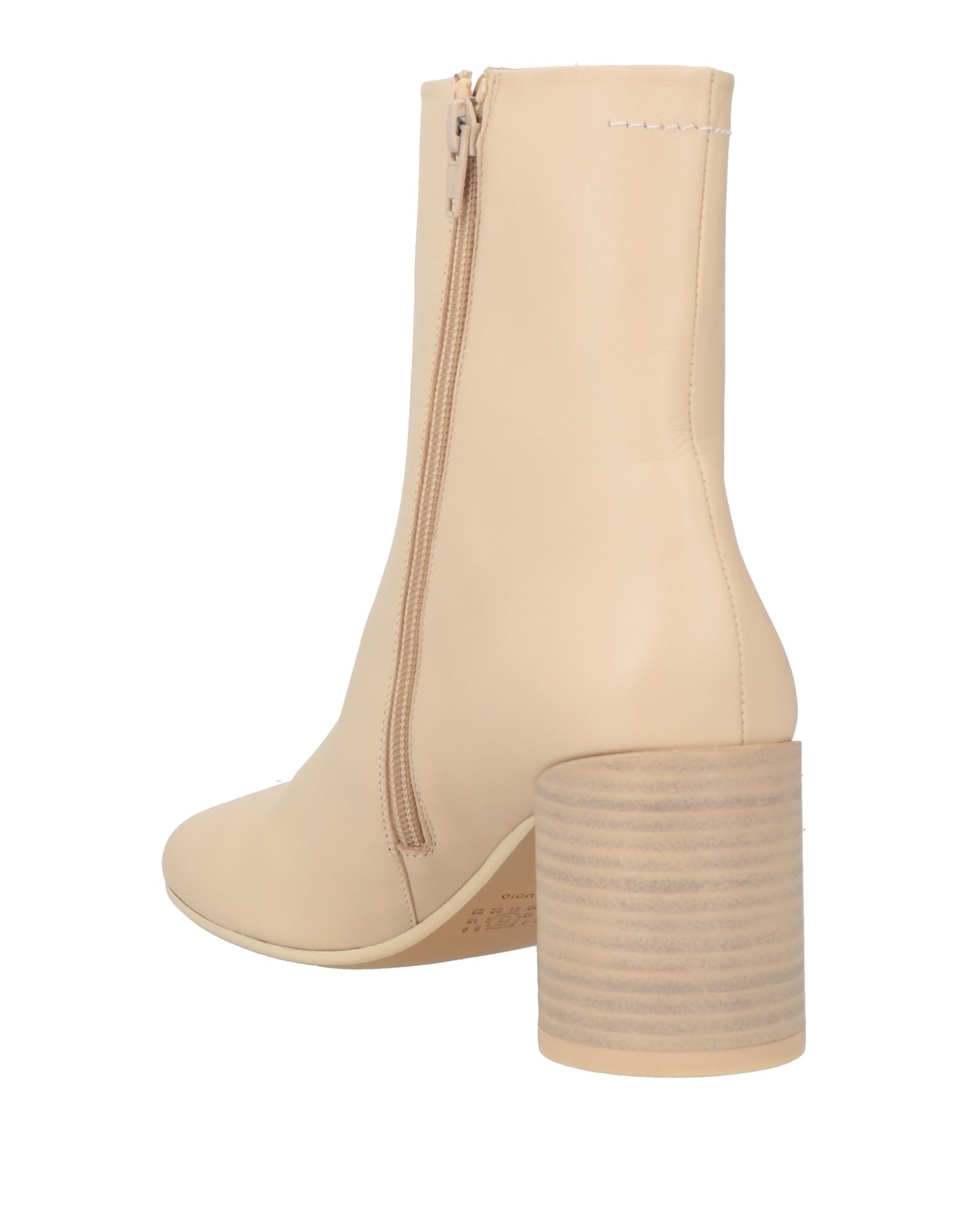 mm6 ショートブーツ ベージュ YOOX Online Fashion Design Shopping