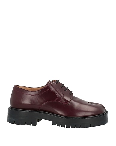 MAISON MARGIELA Laced shoes Plum Leather