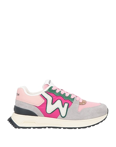 WOMSH Sneakers Grey Leather, Textile fibres