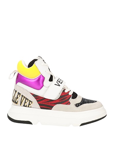 EMANUÉLLE VEE Sneakers Black Leather, Textile fibers