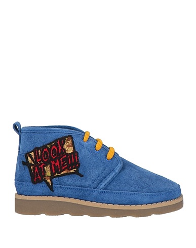 DOLCE&GABBANA Stiefelette Königsblau Leder