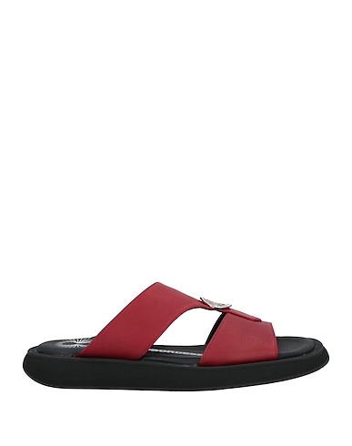 BRUNO BORDESE Sandals Burgundy Leather