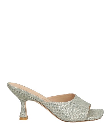 STUART WEITZMAN Sandals Silver Textile fibers