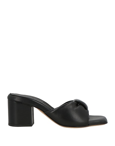 POMME D'OR Sandals Black Leather