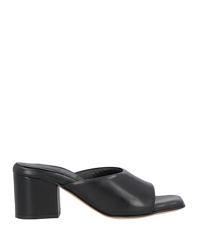 POMME D'OR Sandals Black Leather