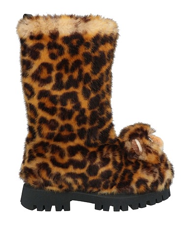 DOLCE&GABBANA Boots Camel Textile fibres