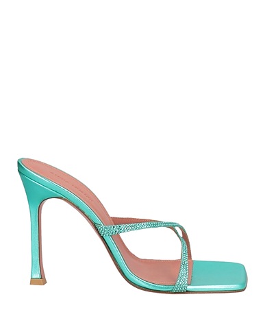AMINA MUADDI Sandals Emerald green Leather