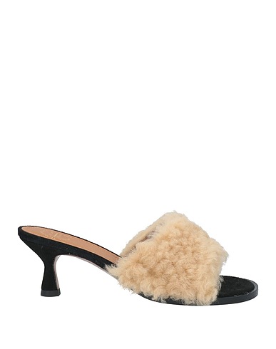 ATP ATELIER Sandals Beige Shearling