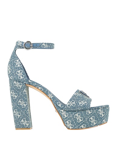 GUESS Sandales Bleu Fibres textiles