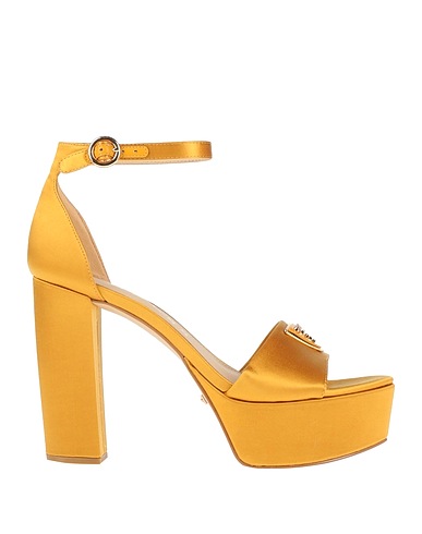 GUESS Sandals Mustard Textile fibres