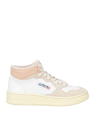 AUTRY Sneakers Beige Leather, Textile fibres