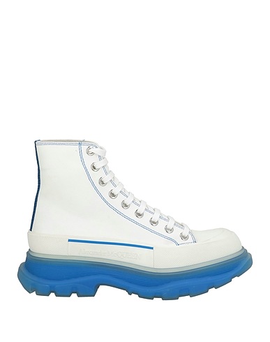 MCQUEEN Ankle boot White Textile fibres