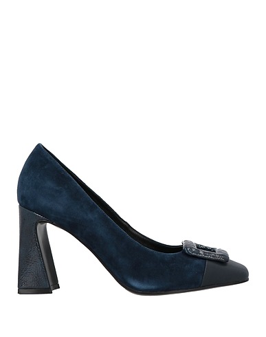 LUCIANO BARACHINI Décolleté Blu navy Pelle