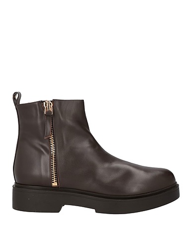 ALBANO Ankle boot Dark brown Calfskin