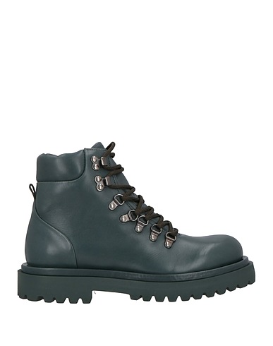 OFFICINE CREATIVE ITALIA Ankle boot Dark green Leather