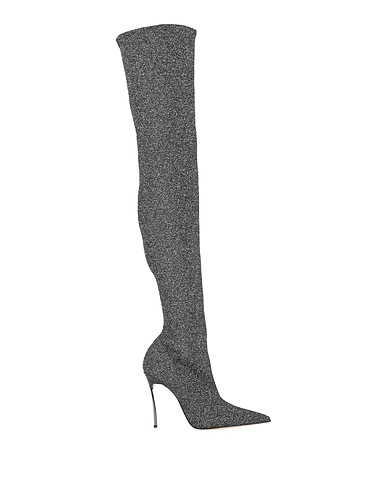 CASADEI Boots Silver Textile fibers