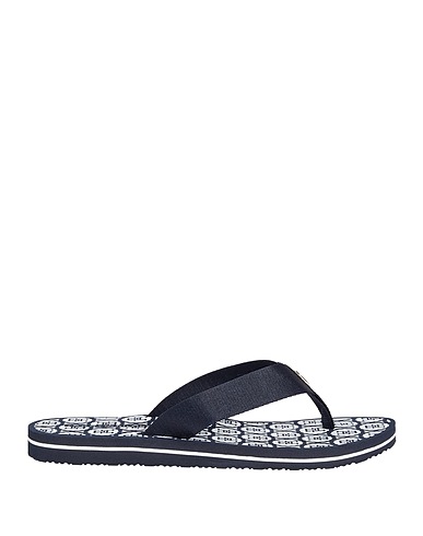 TOMMY HILFIGER Ciabatte e pantofole Blu notte Fibre tessili