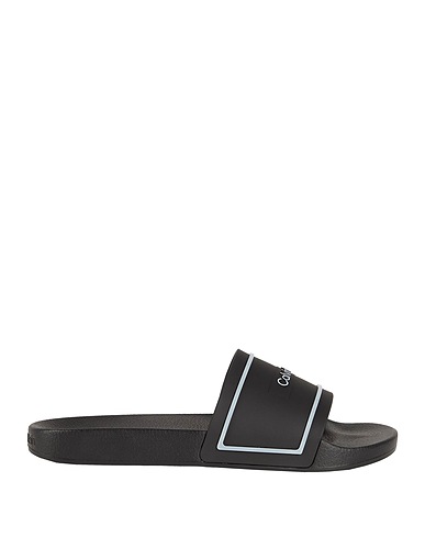 CALVIN KLEIN Sandals Black Rubber
