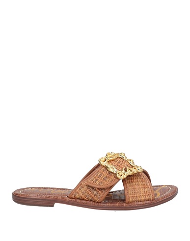 SAM EDELMAN Sandals Brown Textile fibres