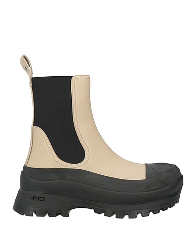 STELLA McCARTNEY Ankle boot Ivory Textile fibres