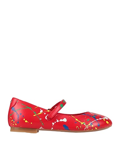 DOLCE&GABBANA Ballerinas Rot Leder