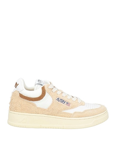 AUTRY Sneakers White Goat skin, Textile fibres