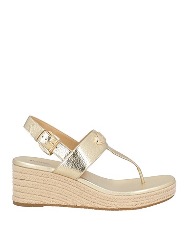 MICHAEL MICHAEL KORS Espadrilles Gold Leather